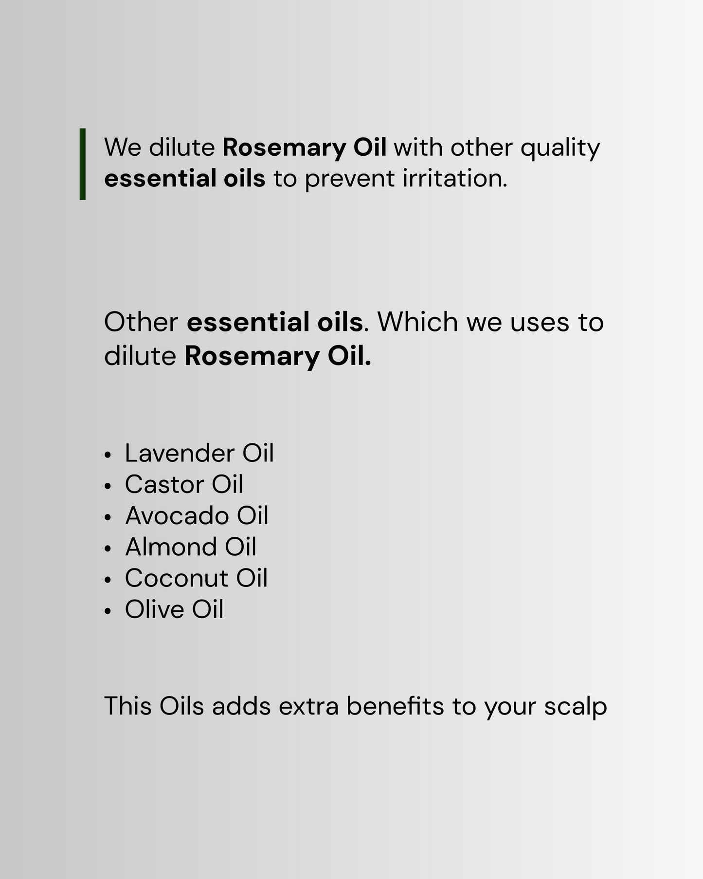 Rosemary Hair Growth Oil (30 ml) | None Greasy | Keeps Hair Strong | Fast absorbing | Helps in Hair Growth.